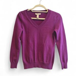 Merino wool Banana Republic Purple sweater